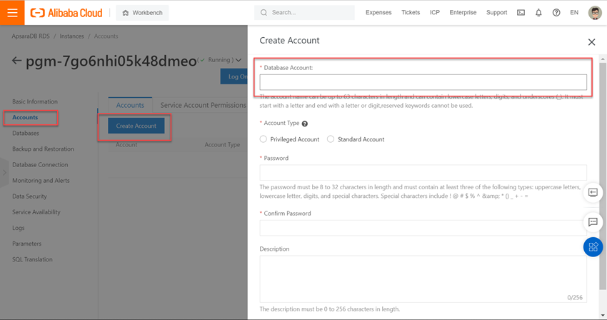 Connecting .NET API to ApsaraDB 2 with postgreSQL